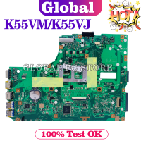 KEFU K55VM แล็ปท็อปเมนบอร์ดสำหรับ K55VM K55VJ K55V R500V โน้ตบุ๊คเมนบอร์ด REV:2.02.12.22.3กระดานหลักทดสอบ OK