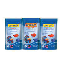 OPTIMUM BETTA อาหารปลากัด สูตรเร่งสี เร่งโต ป้องกันโรค ใช้แล้วน้ำไม่ขุ่น (20 กรัม)