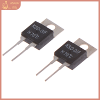 ? TOOL 2pcs ปกติเปิด Thermal SWITCH Temperature SENSOR Thermostat KSD-01F 70 degC