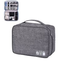 Digital Storage Bag Cationic Polyester Multi-function Data Cable Storage Bag Waterproof Digital Electronic Organizer Tapestries Hangings