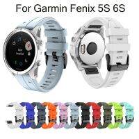 [HOT JUXLLKBKOW 514] สร้อยข้อมือ Silicagel 20มม. สายรัดข้อมือสำหรับ Garmin Fenix 5S Plus 6S 7S Smart Watch Band Easy Fit Quick Release เข็มขัดสายรัดข้อมือ