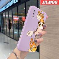 JIUMOO เคส A02ปลอกสำหรับ Samsung M02ตุ๊กตาการ์ตูนน่ารักดีไซน์ใหม่นิ่มเคสมือถือบางลายเคสขอบสี่เหลี่ยมซิลิโคนนิ่มเคสป้องกันการกระแทก