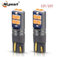 NLpearl T10 Led Park ไฟ12V 24V T10สำหรับรถบรรทุกรถจักรยานยนต์รถสกูตเตอร์ T10 W5W ไฟบอกตำแหน่งป้ายทะเบียนรถ DRL