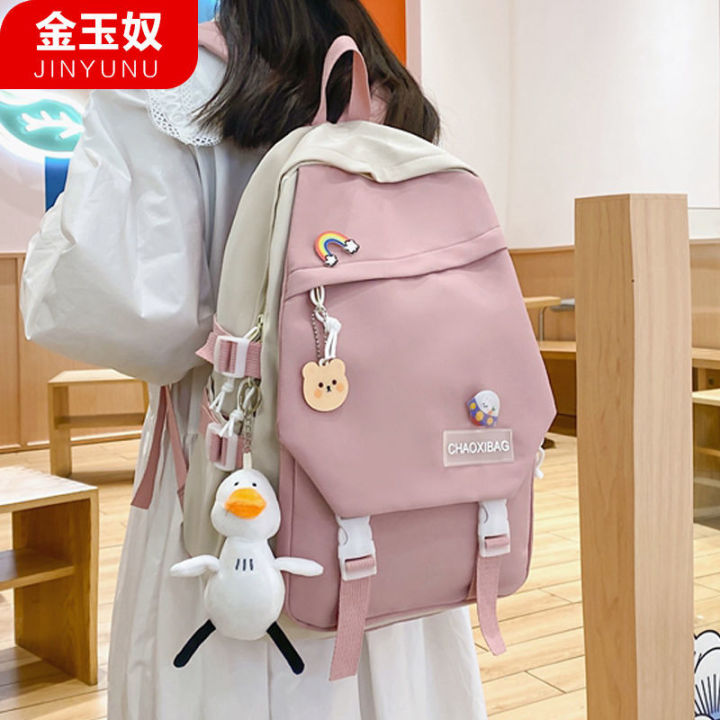 Schoolbag female ins Korean version high school students, junior high ...