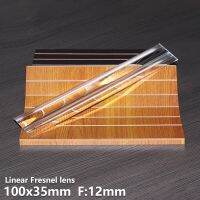 Linear Fresnel lens 100x35mm F12mm Striped spot lens Linear focusing Wall lamp UV curing lamp Precision inspection Customizable