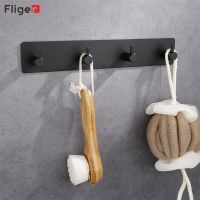 Fliger Stainless Steel Coat Hook 3M Sticker Adhesive 1pc Door Clothes Coat Hat Hanger Hanger Towel Clothes Robe Rack Free Punch