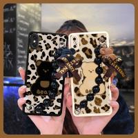 imitation leather Solid color Phone Case For iphone XS max Back Cover Anti-fall cute Skin feel silicone Simplicity