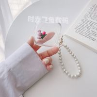 READY STOCK! Tulip Rabbit &amp; Pearl Bracelet for QCY T13 Soft Earphone Case Cover