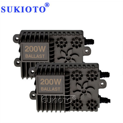 SUKIOTO 2PCS 200W HID Xenon Conversion Ballast 12V 200W Electronic HID Reactor Replace For H1 H3 H7 H8 H11 9005 Headlight Kit