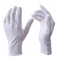 59Pairs White Cotton Work Gloves for Dry Hands Handling Film SPA Gloves Ceremonial High Stretch Gloves Household Cleaning Tools