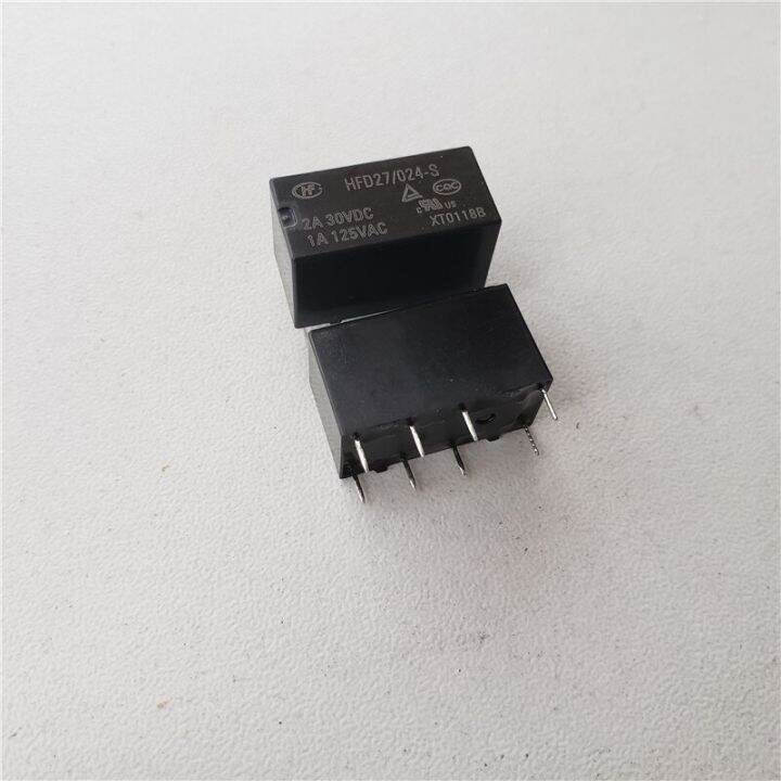 10ชิ้นรีเลย์รีเลย์-hfd27-005-s-jrc-27f-hfd27-012-s-hfd27-024-s-125v-1a-30v-รีเลย์2a-8พินรีเลย์5v-12v-24vdc