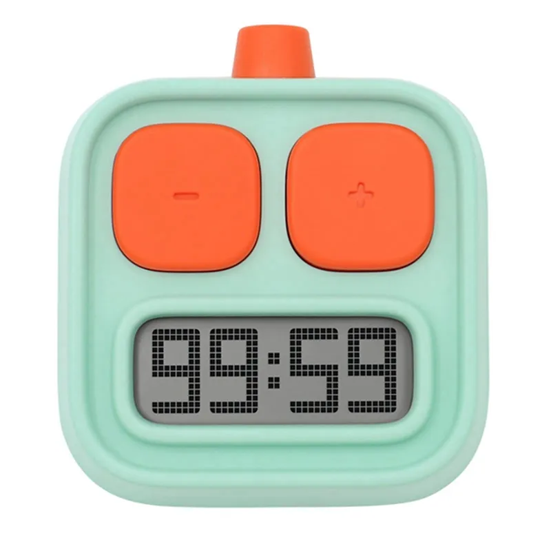 4 Pieces Cute Cartoon Animal Digital Timers Small Digital Kitchen Timers  Countdown Timers with Magnetic Backs and ON/Off Switches Decorative Cooking