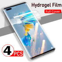 4PCS Hydrogel ฟิล์มสำหรับ P30 P40 Lite P20 P50 P60 Pro Soft Screen Protector สำหรับ Mate 40 30 20 Lite 50 Pro ฟิล์มเจล