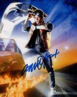 ◙ BACK TO THE FUTURE Signed Art ฟิล์มพิมพ์ผ้าไหมโปสเตอร์ Home Wall Decor 24x36inch