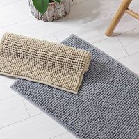 Bathroom Mat พรมหน้าห้องน้ำ พรมเช็ดเท้าหนอนสั้นเนื้อเต็ม ซักเครื่อง รุ่นนี้ซับน้ำดีมาก เนื้อนิ่ม นุ่น เช็ดแล้วสบายเท้า ขนาด40x60cm พรมเช็ดเท้ากันลื่น ในห้องน้ำ พรมห้องน้ำ กันลื่น ปูหน้าห้องน้ำ Bath Mat Non-Slip