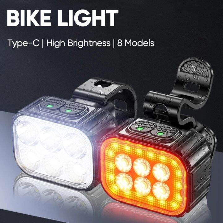 MTB Light USB LED Tail Light Rechargeable Bike Headlight Rear Lights