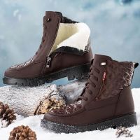 Women Boots Waterproof Snow Boots For Winter Shoes Women Heels Ankle Boots Winter Platform Botas Mujer Keep Warm Bottines Female