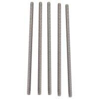 M6 x 150mm 304 Stainless Steel Fully Threaded Rod Bar Studs Hardware 5 Pcs