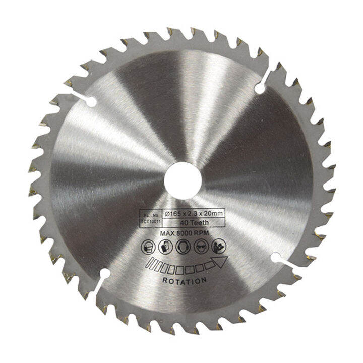 165mm 40t 20mm Bore Tct Circular Saw Blade Disc For Dewalt Makita Ryobi Bosch Th