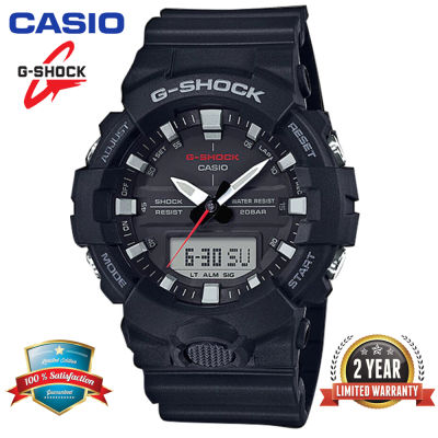 ต้นฉบับ G-Shock GA800 ผู้ชายกีฬานาฬิกาคู่แสดงเวลา 200 เมตรกันน้ำกันกระแทกเวลาโลก LED แสงอัตโนมัติรับประกัน 2 ปี GA-800-1A (ใหม่แท้)