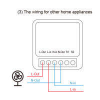 สวิตช์แบบ WiFi โมดูล AC100ที่แชร์ได้-240V สวิตช์แบบ WiFi ขนาดเล็กสำหรับใช้ในบ้าน