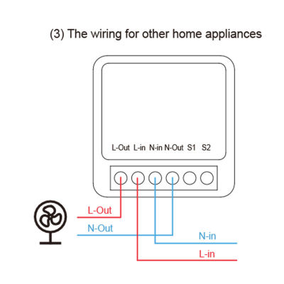 สวิตช์แบบ WiFi โมดูล AC100ที่แชร์ได้-240V สวิตช์แบบ WiFi ขนาดเล็กสำหรับใช้ในบ้าน