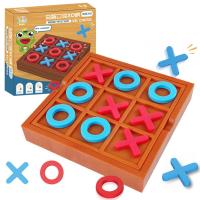 Tic Tac Toe,ของเล่นฝึกตรรกะคิดของเล่นเกมกระดานเพื่อการศึกษาของขวัญที่ดีที่สุดเกมแผ่นกันของตก Tac สำหรับเด็กหญิงเด็กชาย