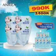 Liệu trình cấp tốc miếng dán trắng răng bạc hà Anriea 28 ngày trắng toàn