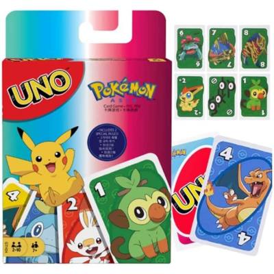 UNO Pokemon 108 pcs การ์ดเกมเกมกระดานของเล่นสำหรับของขวัญเด็ก 【รวม 2 กฎพิเศษ】