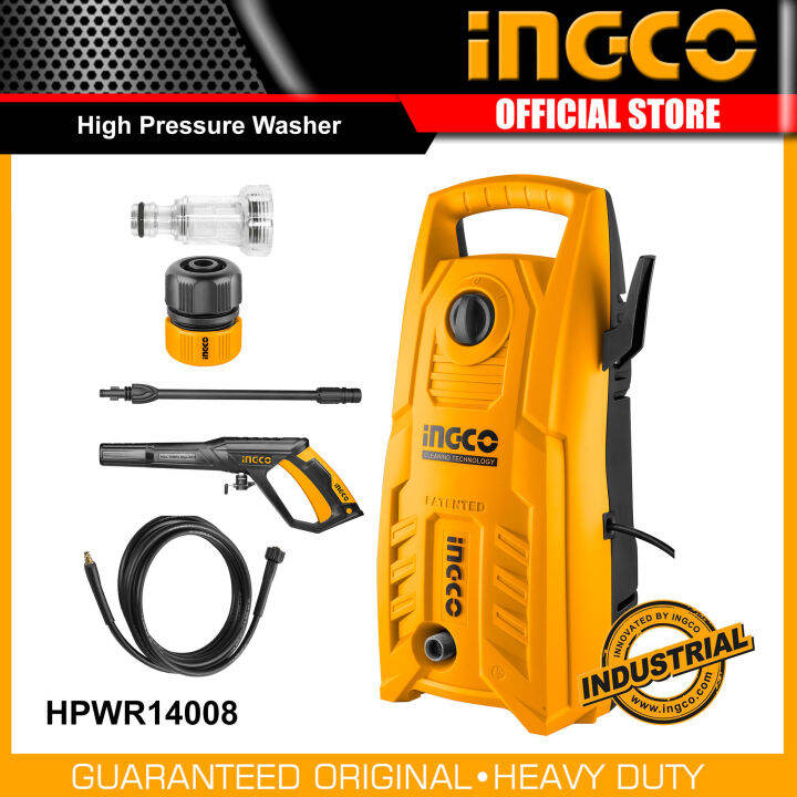 INGCO Electric High Pressure Washer 1400W for Motor Car Wash Cleaning