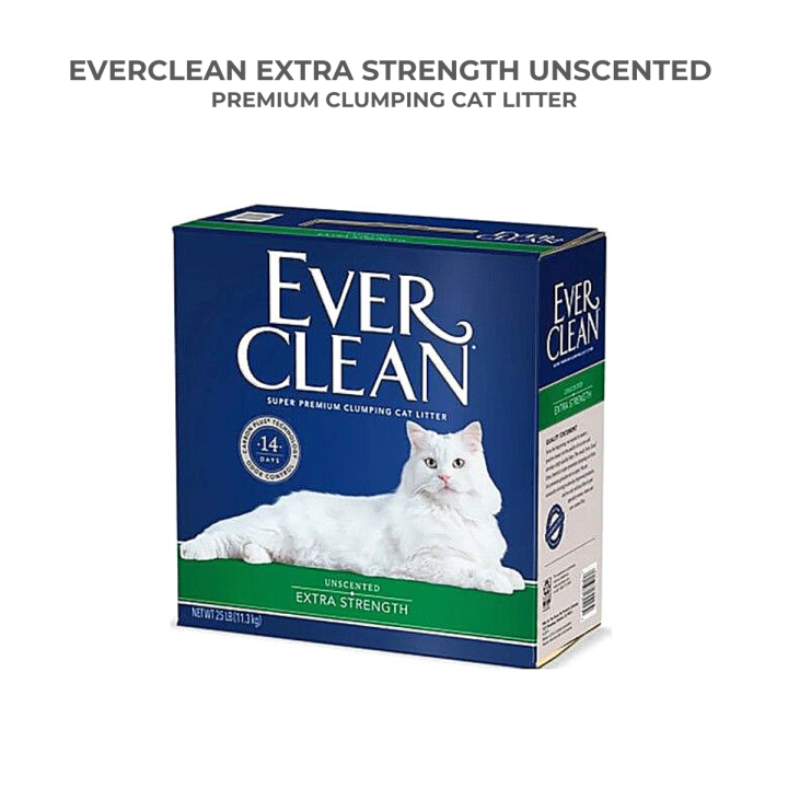 EVERCLEAN Extra Strength Unscented Premium Clumping Cat Litter 25LB