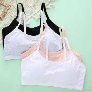 5pcs/Lot Cotton Young Girls Training Bra 8-18 Years Old Children