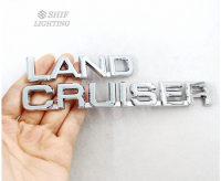 โลโก้ตัวอักษร โตโยต้า แลนด์ครูซเซอร์ ติดด้านหลัง LAND CRUISER Letter Logo Auto Trunk Lid Emblem Badge Sticker Decal Replacement For Toyota