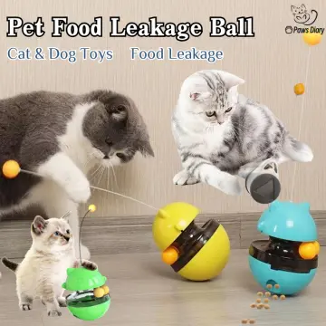 Interactive Food Toy for Dog and Cats, Pet Food Dispensor Tumbler Dog Treat  Toy, Dog Slow Feeder Treat Dispensing Puzzle Toys for Small Dogs  /Cats,Robot Shape Dog Toys 