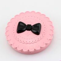 Multifunctional Kawaii Make Up Mirrors Pink Fashion Women Portable Mirror Cute Bow Round Shape Mirror 1PC