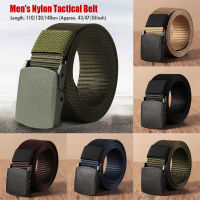 【COD】Fashion Outdoor Sports Classic Casual Metal-free Security Check Tactical Waistband for Fat Man Nylon Waist Belt Military Web Belt