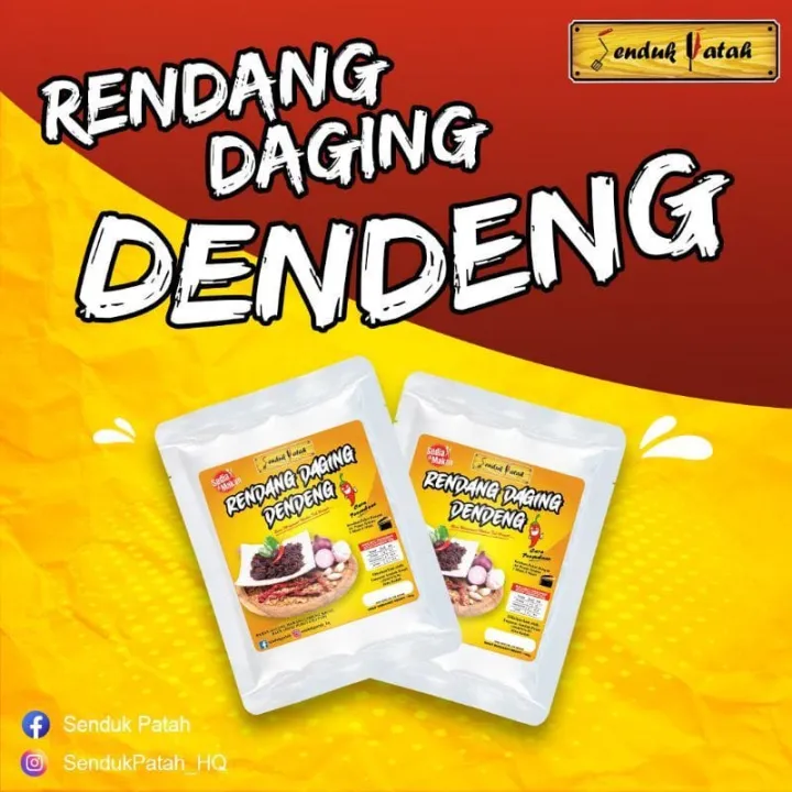 (READY STOCK) VIRAL SENDUK PATAH Rendang Daging Dendeng / Sambal Hitam ...