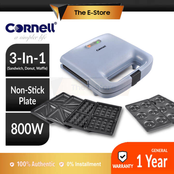 (Free Bubble Wrapping) Cornell Blue Bae Series 3 in 1 Non Stick Snack