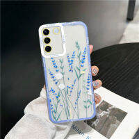 KOSLAM ดอกไม้เพ้นท์ออยกลิ่นลาเวนเดอร์เคสโทรศัพท์ทนเหงื่อโปร่งใสสำหรับ VIVO V27e V27 5G V27 Pro 5G V25 Pro 5G V23e 5G V23 5G V20 V20 Pro 2023ซองนุ่มกันกระแทกปลอกโทรศัพท์มือถือมีในสต็อก