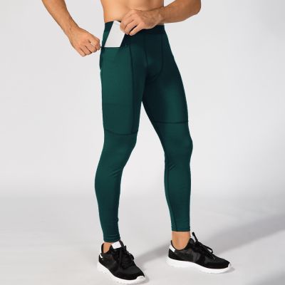 เสื้อผ้าสำหรับ Training Gym กางเกงวิ่งรัดรูปกางเกงบาสเกตบอลกางเกงรัดรูปการออกกำลังครอสฟิตรัดกล้ามเนื้อสำหรับผู้ชาย