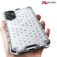 PlusCase สำหรับ OPPO A78 5G กันกระแทก Honeycomb Clear โทรศัพท์ถุงลมนิรภัย Armor Hybrid ทนทานป้องกันปลอก