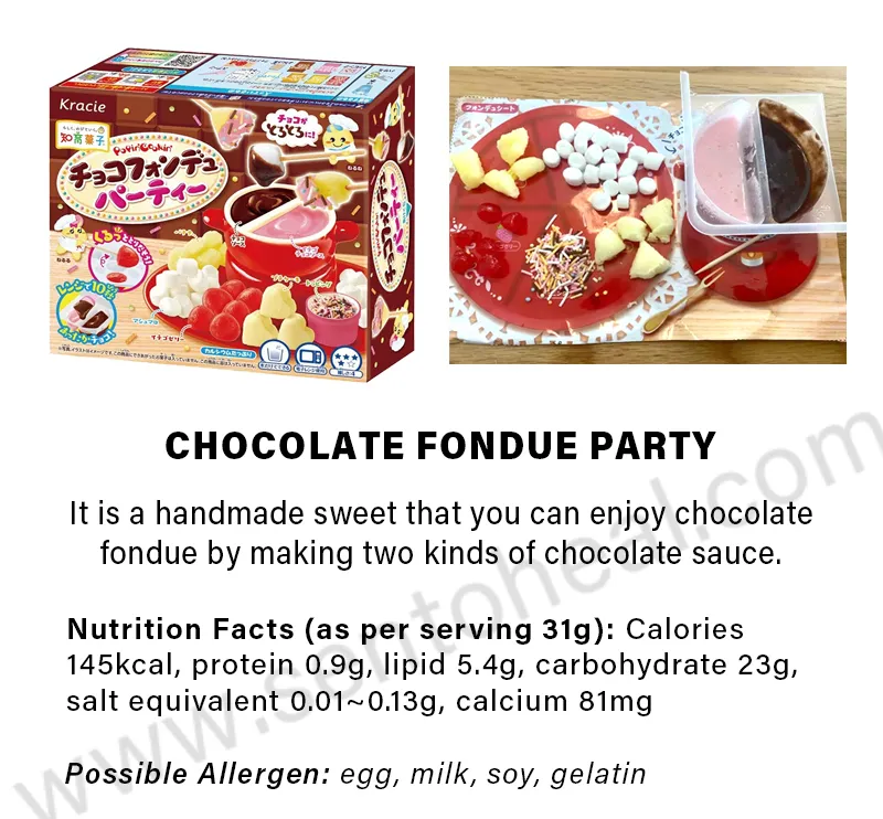 Kracie Popin Chocolate Fondue Making Kit for Kids 31g (Pack of 5