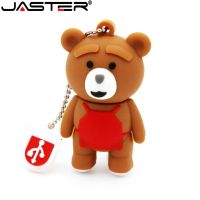 (CALGY Phone protection) JASTER หมีน่ารักรุ่น Pendrive 4GB 8GB 16GB 32GB 64GB Usb Flash Drive U Diskstick USB 2.0 U Disk ของขวัญน่ารัก