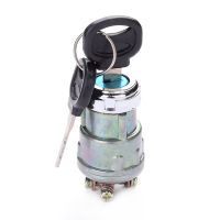 Universal Ignition Starter Switch Car Boat 12V 4 Position Ignition Starter Switch with 2 Keys for Petrol Engine Farm Machines