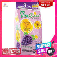 เจเล่ไวตาบีดคิวเทนองุ่นเคียวโฮ150มล.แพ็ค 3JELE VITA BEAD CO Q10 KYOHO GRAPE 150ML.PACK 3