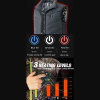 Upgraded Heated Vest for Men Women Lightweight Rechargeable Heating Vest with 3 Heating Levels Neck Heating Jacket