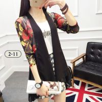 Spot parcel postsale coat 2 Korean fashion chiffon fabric transparent light comfortable free wear robe size (2)