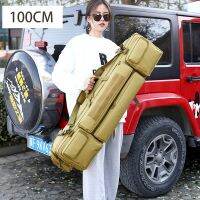 120cm Portable Fishing Rod Bags Carrier 2 Layer Fishing Pole Tools Storage Handbag Case Fishing Gear Fishing Accessories X418G