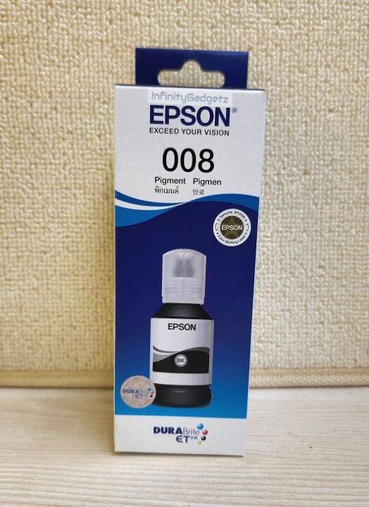 Genuine Epson 008 Pigment Ink (Black) | Lazada PH
