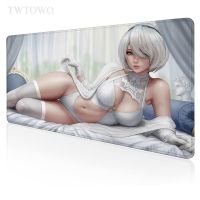 Nier Automata Sexy Mouse Pad เครื่องเกมคอนโซล XL แผ่นรองเมาส์คอมพิวเตอร์ แผ่นรองเมาส์ XXL ยางธรรมชาติอ่อนนุ่ม แผ่นรองเมาส์คอมพิวเตอร์ลื่นไถล